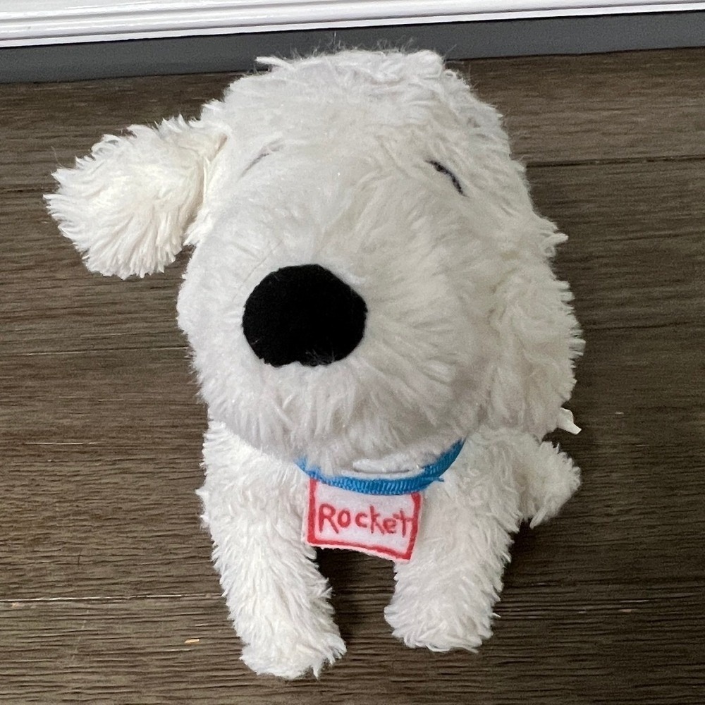 MerryMakers How Rocket Learned to Read Dog Plush White Stuffed Animal Toy